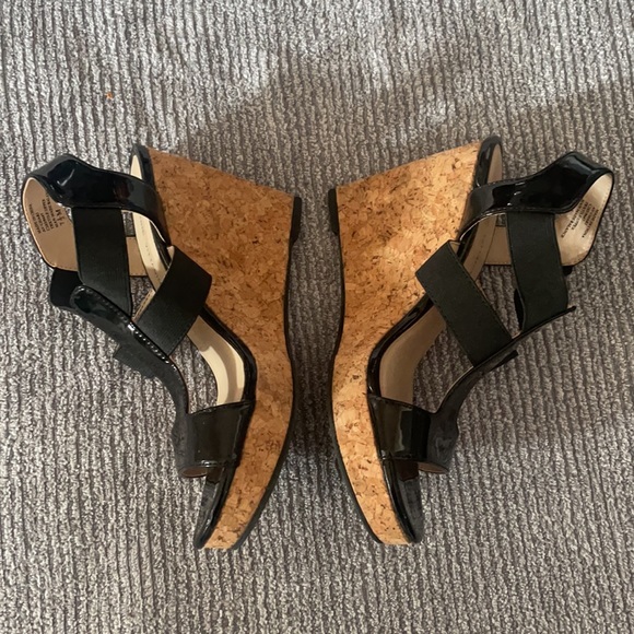 Adrienne vittadini cork wedge shoes women’s 7.5 - Picture 2 of 6